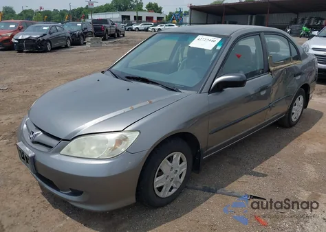 2005 Honda Civic Vp z USA, uszkodzony, nr VIN 2HGES16385H549411
